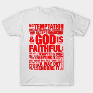 1 Corinthians 10:13 T-Shirt